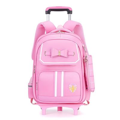 Customized Logo Cartoon Pattern Type Trolley School Bag for Children Unique Design