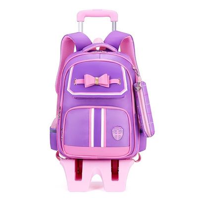 Customized Logo Cartoon Pattern Type Trolley School Bag for Children Unique Design