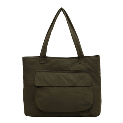 Large Capacity Work Oxford Tote Shoulder Bag Customized Open Closure Waterproof Nylon
