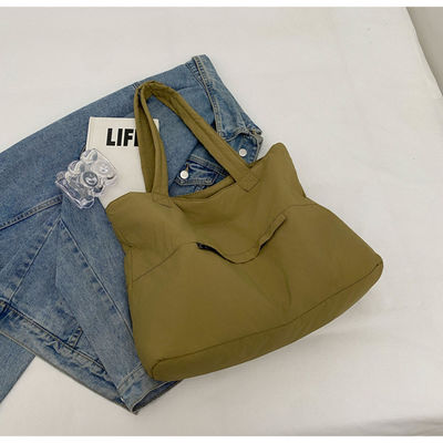 Large Capacity Work Oxford Tote Shoulder Bag Customized Open Closure Waterproof Nylon