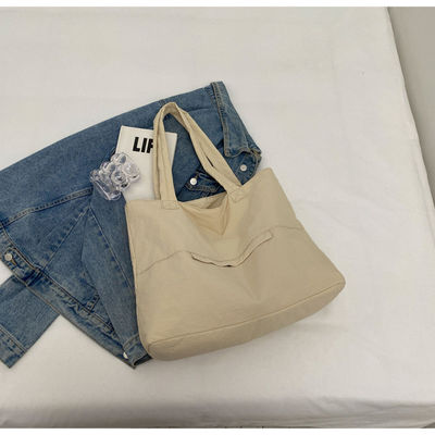 Large Capacity Work Oxford Tote Shoulder Bag Customized Open Closure Waterproof Nylon