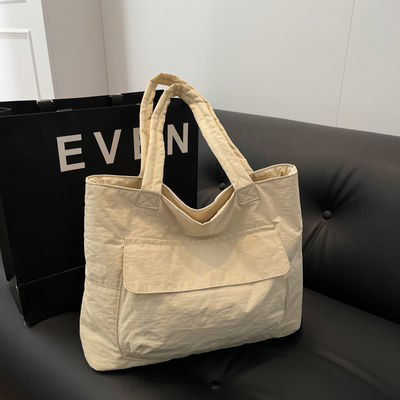 Large Capacity Work Oxford Tote Shoulder Bag Customized Open Closure Waterproof Nylon