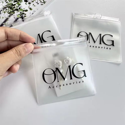 Transparent Custom Logo Plastic Ziplock Jewelry Pouch for Customized Jewelry Packaging