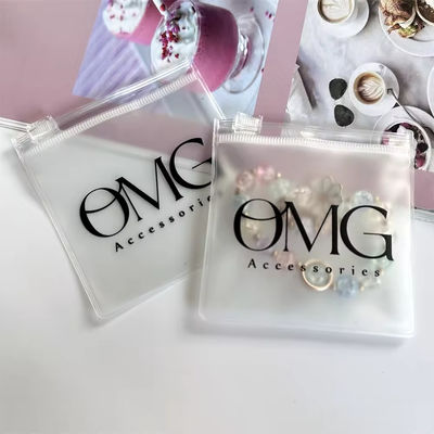 Transparent Custom Logo Plastic Ziplock Jewelry Pouch for Customized Jewelry Packaging