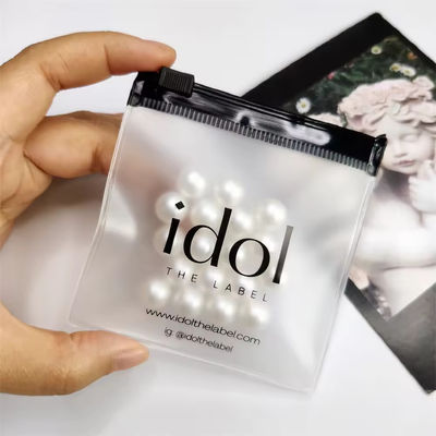 Transparent Custom Logo Plastic Ziplock Jewelry Pouch for Customized Jewelry Packaging