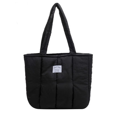 Customized Tote Bag For Women 2024 Winter Fashion Quilted Shoulder Bag Large Capacity