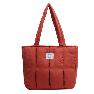 Customized Tote Bag For Women 2024 Winter Fashion Quilted Shoulder Bag Large Capacity