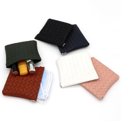 Custom Wedding Bride Leather Pouch Bridesmaids Leather Cosmetic Bag in Solid Pattern