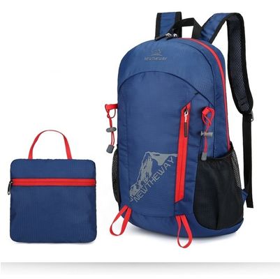 Custom Logo Nylon Sports Gym Bags Collapsible Lightweight Waterproof Outgoing Backpack
