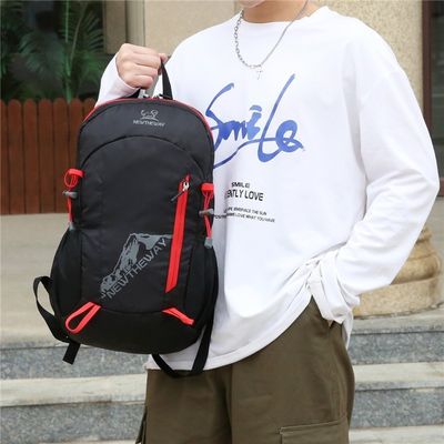 Custom Logo Nylon Sports Gym Bags Collapsible Lightweight Waterproof Outgoing Backpack