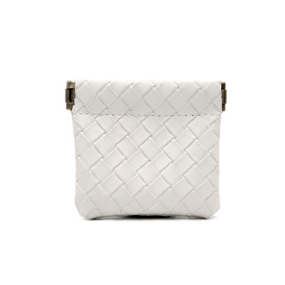 Custom Wedding Bride Leather Pouch Bridesmaids Leather Cosmetic Bag in Solid Pattern