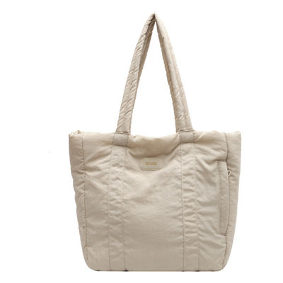 Large Capacity Puffy Handbag Newest Fashinable Style Custom Quilted Puffer Tote Bag