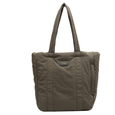 Large Capacity Puffy Handbag Newest Fashinable Style Custom Quilted Puffer Tote Bag