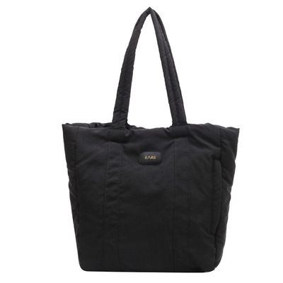 Large Capacity Puffy Handbag Newest Fashinable Style Custom Quilted Puffer Tote Bag