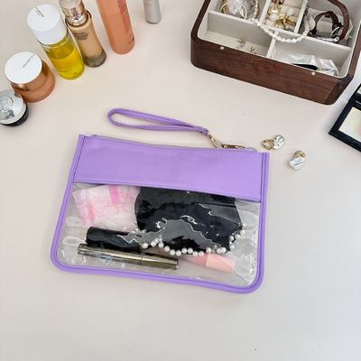 Customized Color Clear Makeup Pouch for Organizing Cosmetic and Personal Items in Bulk