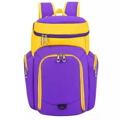 Material Basketball or Soccer Backpack with Customized Designs and Zipper Hasp Closure