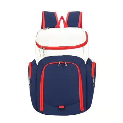 Material Basketball or Soccer Backpack with Customized Designs and Zipper Hasp Closure