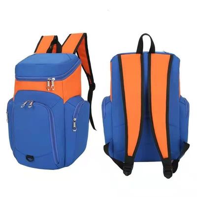 Material Basketball or Soccer Backpack with Customized Designs and Zipper Hasp Closure