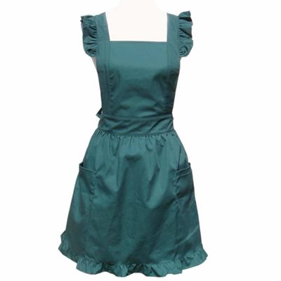 Cute Lovely Retro Kitchen Cooking Ruffles Apron for Women Girls Customized Color
