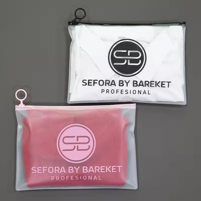 Travel Transparent PVC Cosmetic Bag with Zipper Closure Newest Fashionable Style