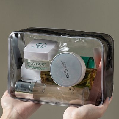 PVC Material Cosmetics Convenience Clear Makeup Organizer Box for Women's Travel