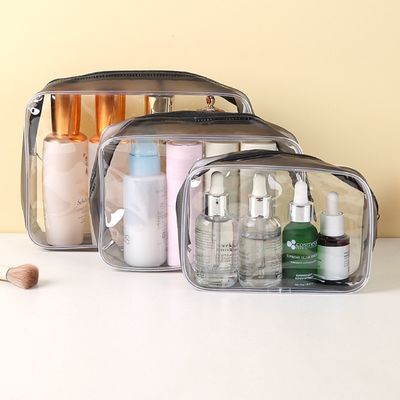 PVC Material Cosmetics Convenience Clear Makeup Organizer Box for Women's Travel