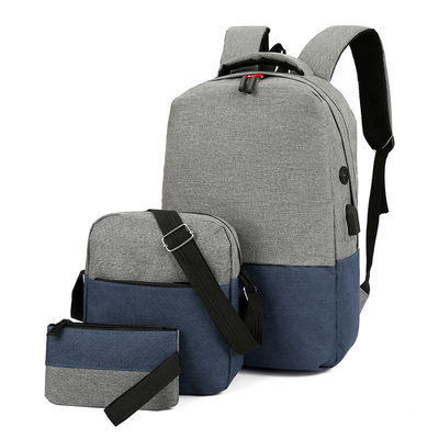 Waterproof School Backpack Set for Teenage Boys Customized Men Student Backpack 3 Set