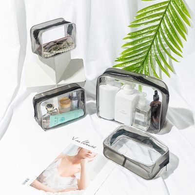 PVC Material Cosmetics Convenience Clear Makeup Organizer Box for Women's Travel