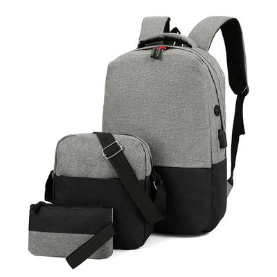 Waterproof School Backpack Set for Teenage Boys Customized Men Student Backpack 3 Set