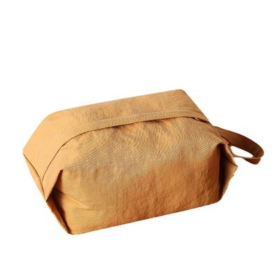 Large Capacity Canvas Cosmetic Bag for Convenient Travel and Makeup Organization