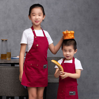 Custom Logo Kids Cooking Apron and Chef Hat Set for Kids Digital Print OEM/ODM Accepted
