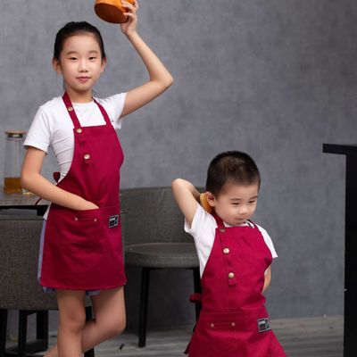 Custom Logo Kids Cooking Apron and Chef Hat Set for Kids Digital Print OEM/ODM Accepted
