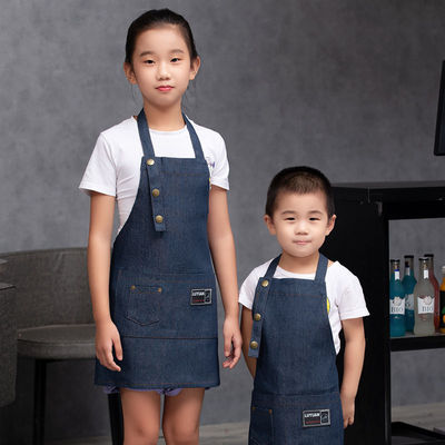 Custom Logo Kids Cooking Apron and Chef Hat Set for Kids Digital Print OEM/ODM Accepted
