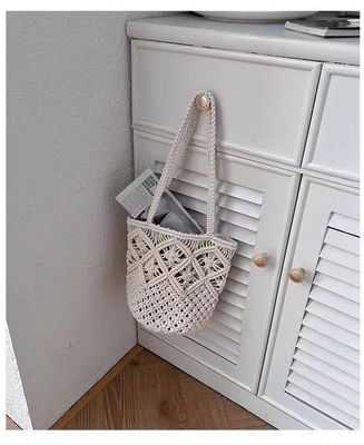 OEM/ODM Acceptable Crochet Shoulder Bag With Soft Shoulder Belt for Girl Women on Beach