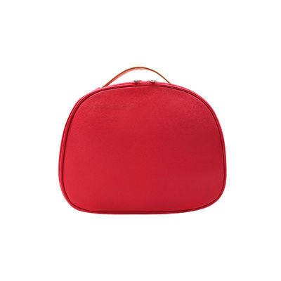 Makeup Cosmetic Solid Color Waterproof PU Cosmetic Bag for Travel and Toiletries