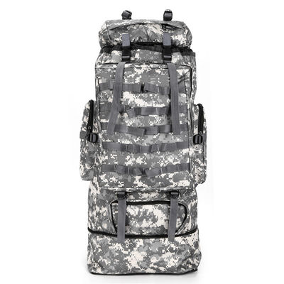 Acceptable OEM/ODM Camouflage Pattern 100L Mountaineering Bag for Outdoor Activities
