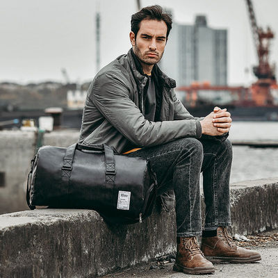 Outdoor Large Waterproof Travel Duffel Bag with Solid Pattern and Zipper Closure