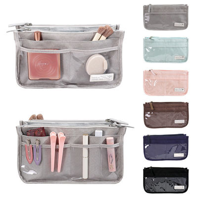Small Fashion Clutch Cosmetic Bag Perfect for On-the-Go Makeup Toiletries Storage