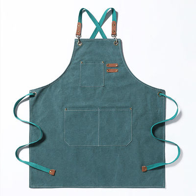 Unisex Apron for Kitchen and Restaurant Work Custom Logo Plain Black Chef Waiter Apron
