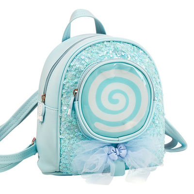 Daily School Life Colorful Baby Cartoon School Bags with Design Glitter LED Lights