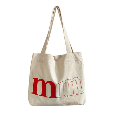 Customized Logo Simple Casual Letter Canvas Bag for Spring Summer Green Shoulder Bag