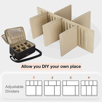 Customised Waterproof Double Layer Women's Skincare Makeup Brush Divider Fashion Bag
