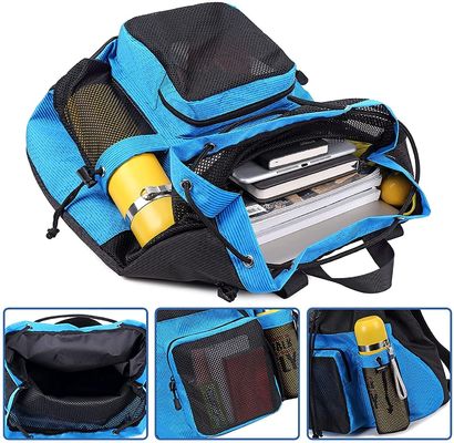 Accepable OEM/ODM Bow Pattern Mesh Gym Backpack for Swimming Pool Beach Yoga Work Gear