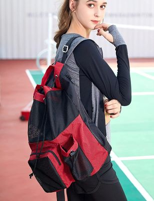 Accepable OEM/ODM Bow Pattern Mesh Gym Backpack for Swimming Pool Beach Yoga Work Gear