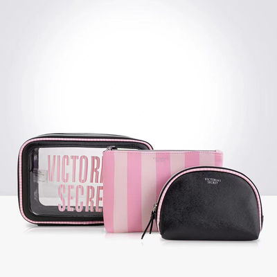 Waterproof PVC Large-Capacity Three-in-One Combination Bag for Cosmetics Organization