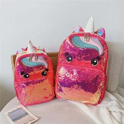 Custom Logo Rainbow Glitter School Bags for Teenagers Girls Newest Fashionable Style