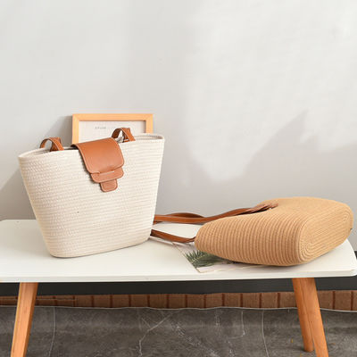 Acceptable OEM/ODM Customized Color Women's Straw Beach Bag for Summer Travel