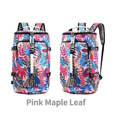 Floral Pattern Women Bagpack Gym Fitness Bag for Outdoor Activities and Travel