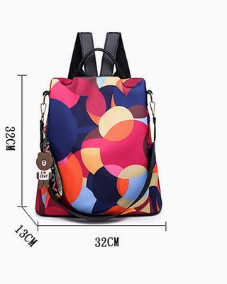 External Frame Women's Shoulder Bag Lightweight Waterproof and Anti-Theft for Travel