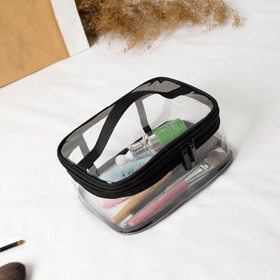 Medium-Sized Transparent Pouch for Travel Toiletries and Beauty Necessities